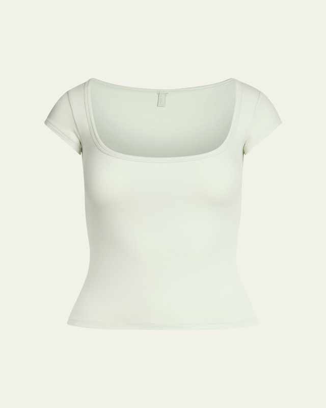 Scoop-Neck Cotton Jersey T